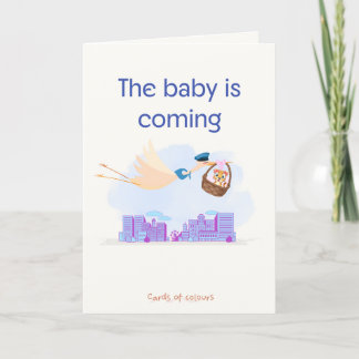 Greeting card baby is coming シーズンカード