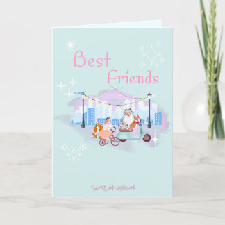 Greeting card best friends  シーズンカード