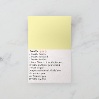 Greeting Card ' Breathe' サンキューカード