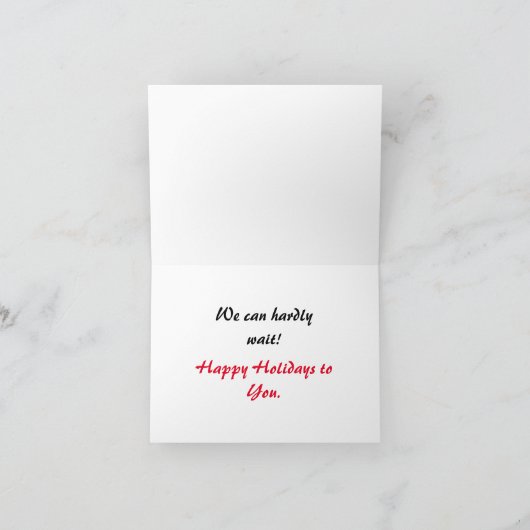 Greeting Card - Christmas Excitement カード (内部)