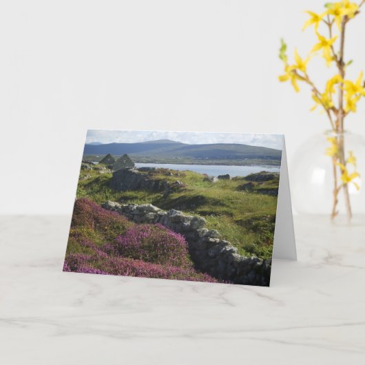 Greeting card : Connemara scenery カード (黄色い花)