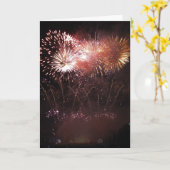 Greeting card : fireworks display カード (黄色い花)