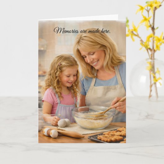 Greeting Card, Grandma - Memories Are Made Here カード (黄色い花)