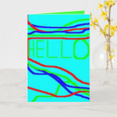 Greeting Card: HELLO!!! カード (黄色い花)