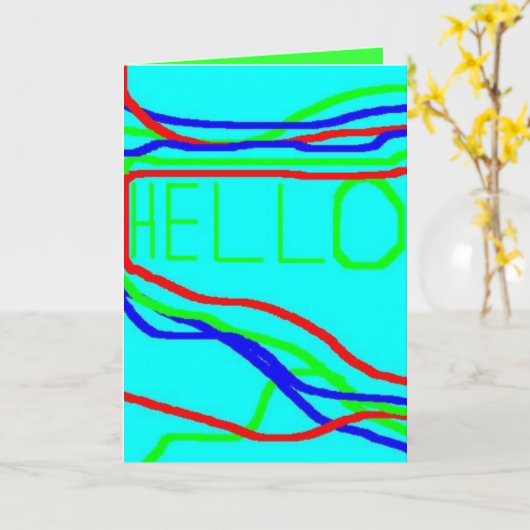 Greeting Card: HELLO!!! カード (黄色い花)