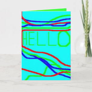 Greeting Card: HELLO!!! カード