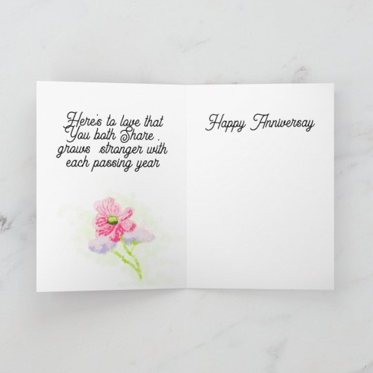 Greeting Card : Honeymoon is Never Over . カード (内部)