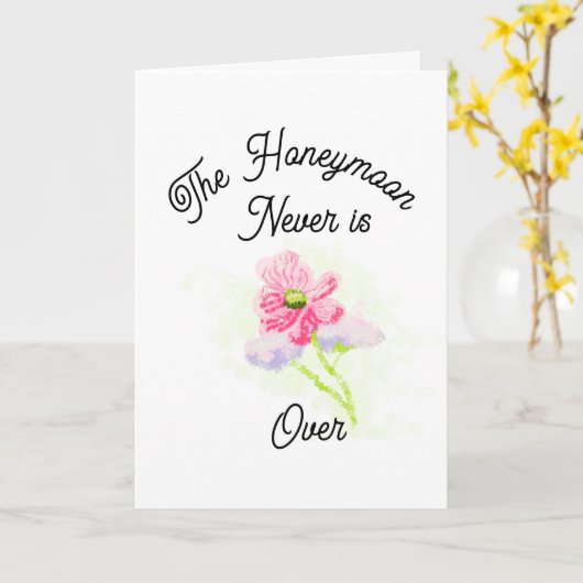 Greeting Card :  Honeymoon is Never Over . カード (黄色い花)