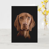 Greeting Card  "Magyar Vizsla" カード (黄色い花)