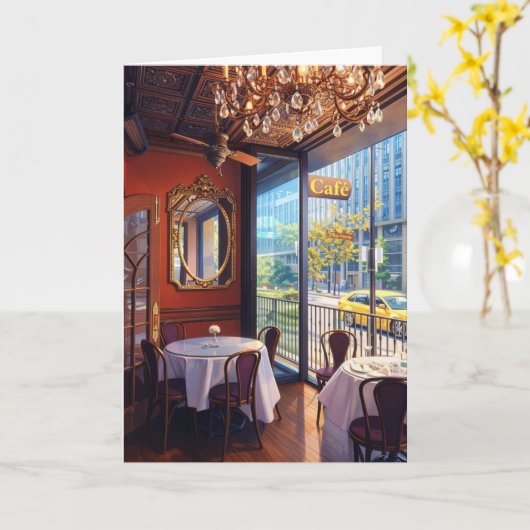 Greeting Card Memphis Lunch Memories Photo  カード (黄色い花)