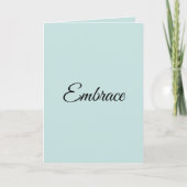 Greeting card " More than your warm embrace" カード (正面)