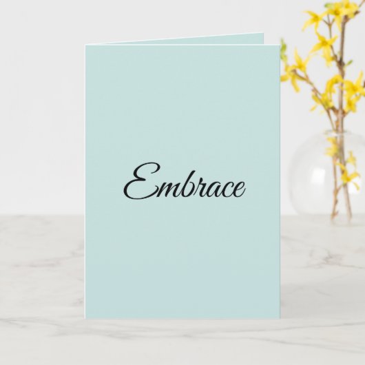 Greeting card " More than your warm embrace" カード (黄色い花)