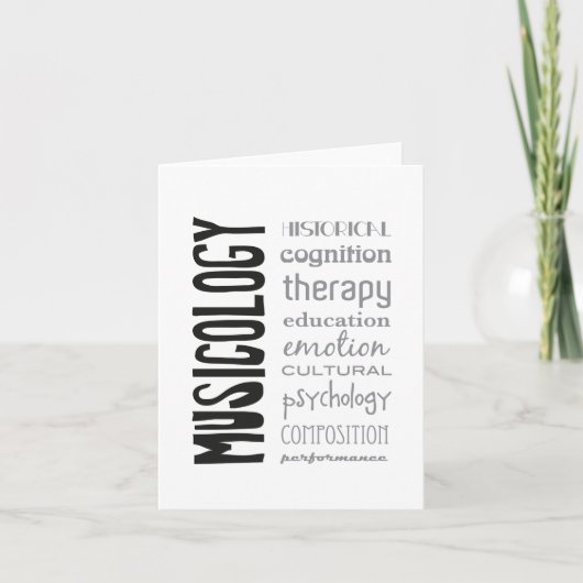 greeting card - MUSICOLOGY カード (正面)