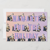 Greeting card navy blue and pink シーズンカード (正面)