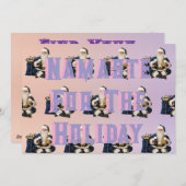 Greeting card navy blue and pink シーズンカード (正面/裏面)