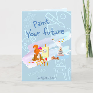 Greeting card paint your future シーズンカード