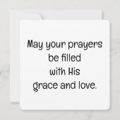Greeting Card, "Prayful Moments" カード (裏面)