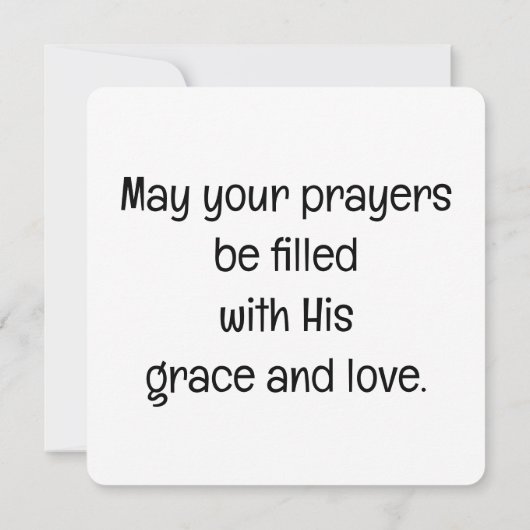 Greeting Card, "Prayful Moments" カード (裏面)