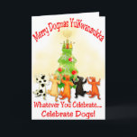 Greeting Card, Standard white envelopes included シーズンカード<br><div class="desc">Dogs Love us all - with their whole hearts. Isn't that what the Season is all about? Let's Celebrate Dogs!</div>