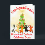 Greeting Card, Standard white envelopes included シーズンカード<br><div class="desc">Dogs Love us all - with their whole hearts.  Isn't that what the Season is all about?  Let's Celebrate Dogs!</div>