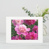 Greeting card with beautiful peonies カード (スタンド正面)