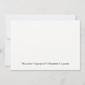 Greeting card with beautiful peonies カード (裏面)