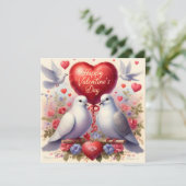 Greeting card with doves in love (スタンド正面)