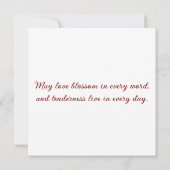 Greeting card with doves in love (裏面)