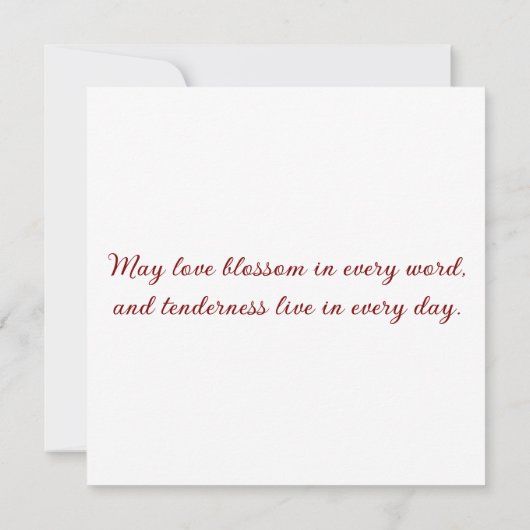 Greeting card with doves in love (裏面)