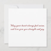 Greeting card with doves in love (裏面)