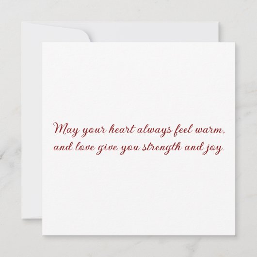 Greeting card with doves in love (裏面)