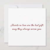 Greeting card with doves in love (裏面)