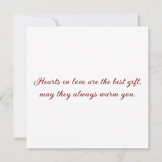 Greeting card with doves in love (裏面)