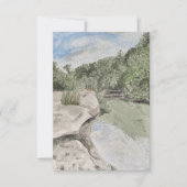 Greeting card with nature scene サンキューカード (正面)