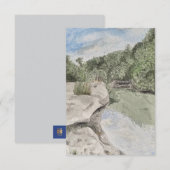 Greeting card with nature scene サンキューカード (正面/裏面)