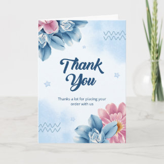 greeting card  with thank you note  カード