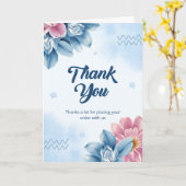 greeting card  with thank you note  カード (黄色い花)