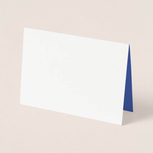 Greeting Cards | Foイール マット ブルー アメリカ製 箔カード (正面)