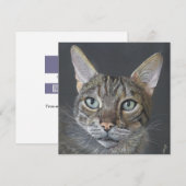 Greeting Cat Bengal Cat Fine Art blank  シーズンカード (正面/裏面)