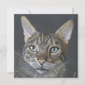 Greeting Cat Bengal Cat Fine Art blank  シーズンカード (正面)