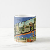 Greeting from Evanston ILL.  コーヒーマグカップ (中央)