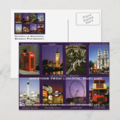 GREETING FROM LONDON, ENGLAND POSTCARD BY MOJISOLA ポストカード (正面/裏面)