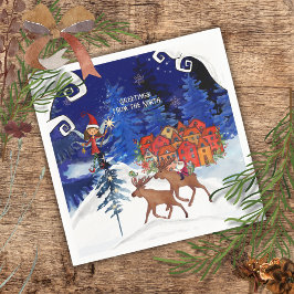 Greeting from the North Moose Village スタンダードカクテルナプキン