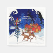 Greeting from the North Moose Village スタンダードカクテルナプキン (正面)