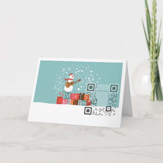 Greeting QR Code Card 7"x5" カード (正面)