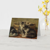 GreetingcardとHenriette Ronner-Knip絵画の カード (黄色い花)