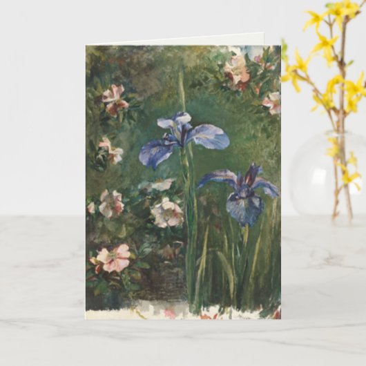 GreetingcardとJohn LaFarge絵画の カード (黄色い花)