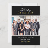Greetings Black and Business Companyの金ゴールド写真 シーズンカード (正面)