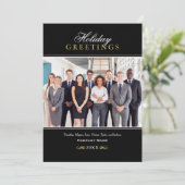Greetings Black and Business Companyの金ゴールド写真 シーズンカード (スタンド正面)