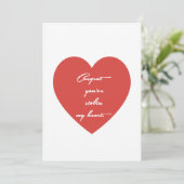 Greetings Card –“ Congrats You’ve Stolen My Heart" シーズンカード (スタンド正面)